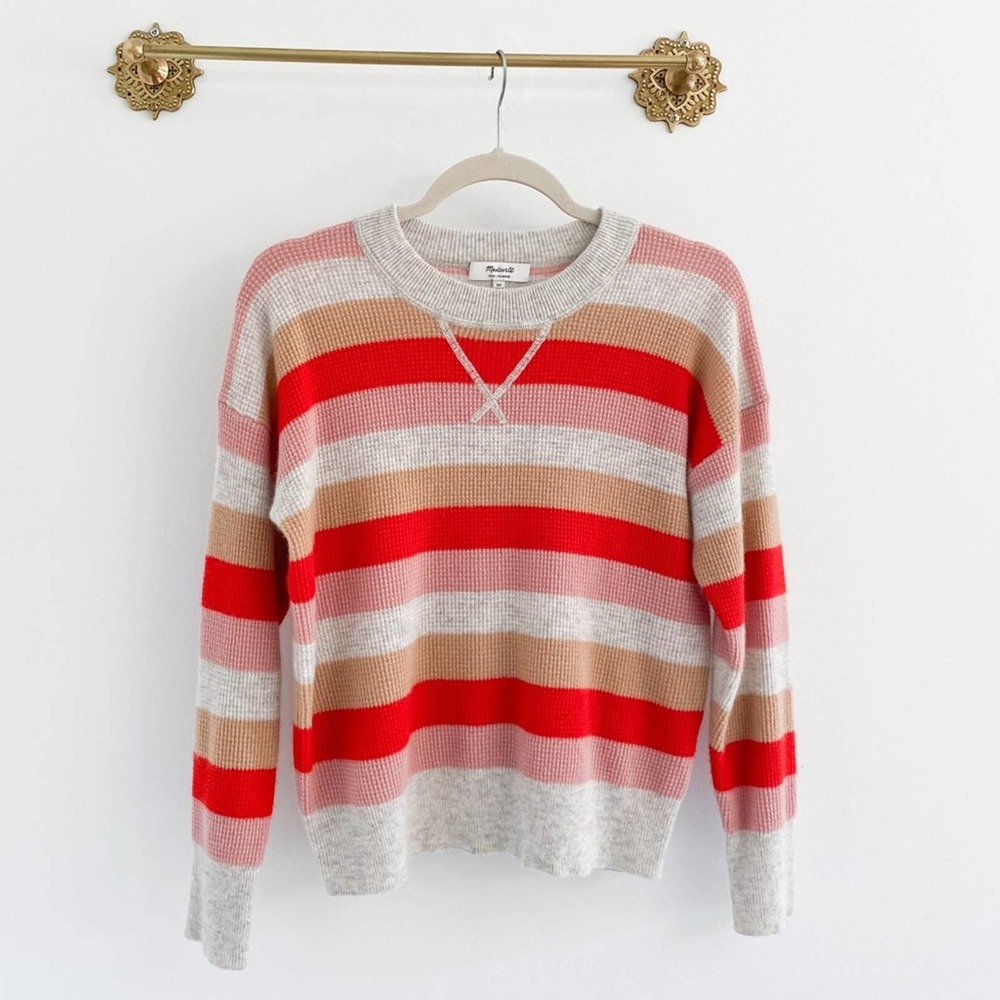 Madewell 100% Cashmere Sweater in Norman Stripe